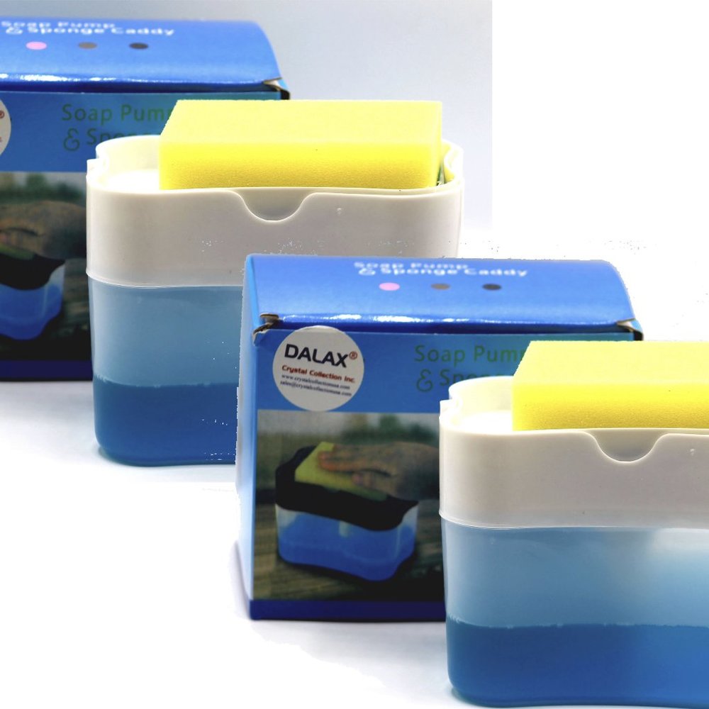 Two Set of Dish Soap Dispenser Detergent Squeezer for Kitchen Sink Dish Washing